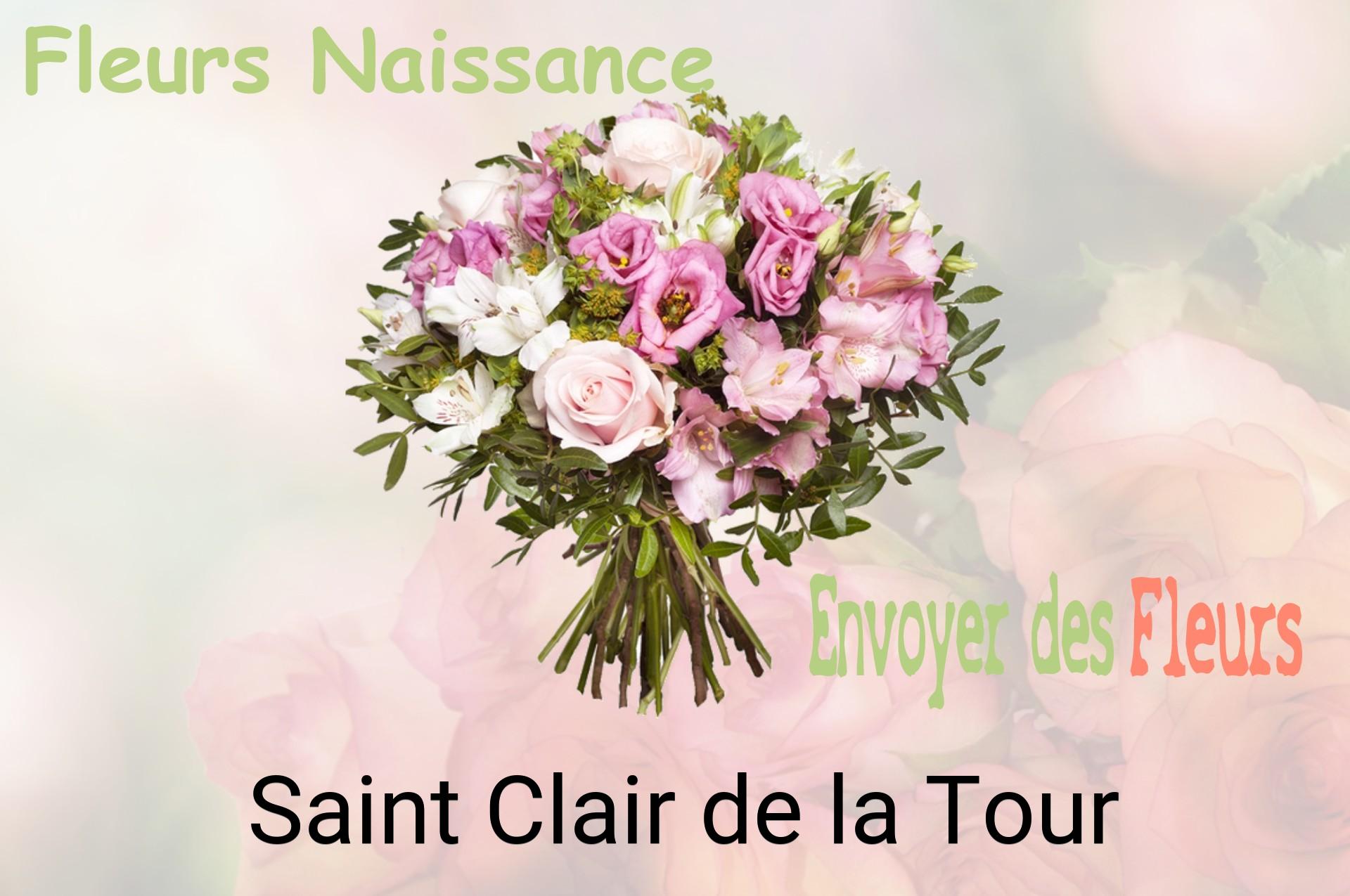Bouquet de fleurs de naissance livré à Saint-Clair-de-la-Tour